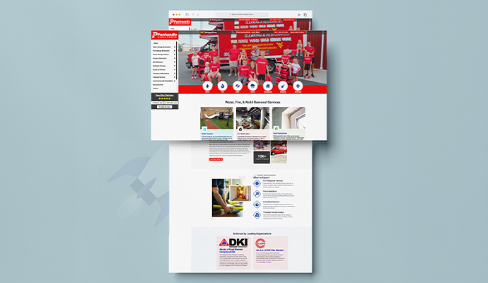 Panhandle Cleaning & Restoration website view